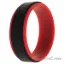 Picture of Silicone Wedding 2Layer Step Ring - Red-Black by ROQ for Men - 13 mm Ring