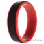 Picture of Silicone Wedding 2Layer Step Ring - Red-Black by ROQ for Men - 14 mm Ring
