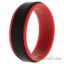 Picture of Silicone Wedding 2Layer Step Ring - Red-Black by ROQ for Men - 15 mm Ring
