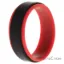 Picture of Silicone Wedding 2Layer Step Ring - Red-Black by ROQ for Men - 16 mm Ring