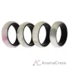 Picture of Silicone Wedding 2Layer Ring Set - Bordo-Marble by ROQ for Women - 4 x 4 mm Ring
