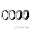 Picture of Silicone Wedding 2Layer Ring Set - Bordo-Marble by ROQ for Women - 4 x 6 mm Ring