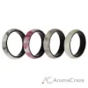 Picture of Silicone Wedding 2Layer Ring Set - Bordo-Marble by ROQ for Women - 4 x 9 mm Ring