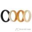 Picture of Silicone Wedding 2Layer Ring Set - Gold by ROQ for Women - 4 x 11 mm Ring