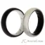 Picture of Silicone Wedding BR Solid Ring Set - Black-Marble by ROQ for Women - 2 x 6 mm Ring
