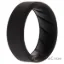 Picture of Silicone Wedding BR 8mm Edge Ring - Basic-Black by ROQ for Men - 7 mm Ring