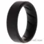 Picture of Silicone Wedding BR 8mm Edge Ring - Basic-Black by ROQ for Men - 12 mm Ring