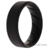 Picture of Silicone Wedding BR 8mm Edge Ring - Basic-Black by ROQ for Men - 13 mm Ring