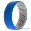 Picture of Silicone Wedding BR 8mm Edge Ring - Grey-Blue by ROQ for Men - 7 mm Ring