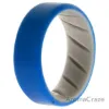 Picture of Silicone Wedding BR 8mm Edge Ring - Grey-Blue by ROQ for Men - 8 mm Ring