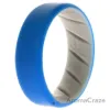Picture of Silicone Wedding BR 8mm Edge Ring - Grey-Blue by ROQ for Men - 9 mm Ring