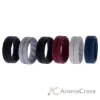 Picture of Silicone Wedding BR Middle Line Ring Set - Basic by ROQ for Men - 6 x 8 mm Ring