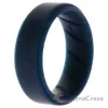 Picture of Silicone Wedding BR Step Ring - Basic-Blue by ROQ for Men - 8 mm Ring