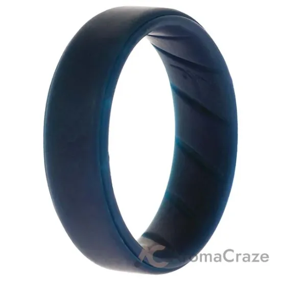 Picture of Silicone Wedding BR Step Ring - Basic-Blue by ROQ for Men - 11 mm Ring