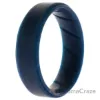 Picture of Silicone Wedding BR Step Ring - Basic-Blue by ROQ for Men - 14 mm Ring