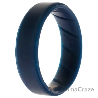 Picture of Silicone Wedding BR Step Ring - Basic-Blue by ROQ for Men - 14 mm Ring