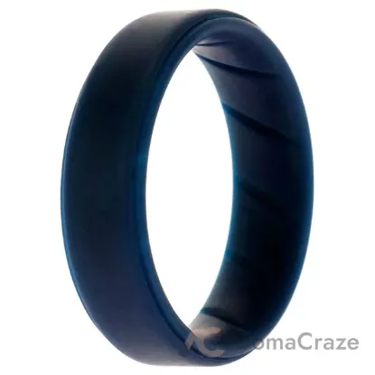 Picture of Silicone Wedding BR Step Ring - Basic-Blue by ROQ for Men - 15 mm Ring