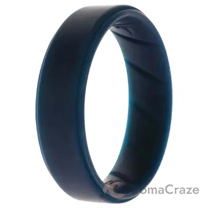 Picture of Silicone Wedding BR Step Ring - Basic-Blue by ROQ for Men - 16 mm Ring