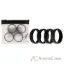 Picture of Silicone Wedding BR Step Ring Set - Black by ROQ for Men - 4 x 15 mm Ring