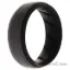Picture of Silicone Wedding BR Step Ring - Black-Grey by ROQ for Men - 9 mm Ring