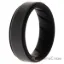 Picture of Silicone Wedding BR Step Ring - Black-Grey by ROQ for Men - 10 mm Ring