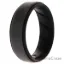 Picture of Silicone Wedding BR Step Ring - Black-Grey by ROQ for Men - 13 mm Ring
