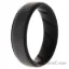 Picture of Silicone Wedding BR Step Ring - Black-Grey by ROQ for Men - 14 mm Ring