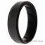 Picture of Silicone Wedding BR Step Ring - Black-Grey by ROQ for Men - 16 mm Ring