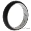 Picture of Silicone Wedding BR Solid Ring - White-Black by ROQ for Women - 7 mm Ring