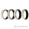 Picture of Silicone Wedding 2Layer Ring Set - Marbles by ROQ for Women - 4 x 7 mm Ring
