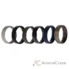 Picture of Silicone Wedding BR 8mm Ring Set - Basic-Metal by ROQ for Men - 6 x 16 mm Ring