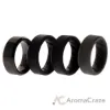 Picture of Silicone Wedding BR Twin 8mm Ring - Black by ROQ for Men - 4 x 7 mm Ring