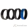 Picture of Silicone Wedding BR Twin 8mm Ring - Blue by ROQ for Men - 4 x 13 mm Ring
