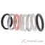 Picture of Silicone Wedding Stackble Braided Ring Set - MultiColor by ROQ for Women - 8 x 10 mm Ring