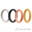 Picture of Silicone Wedding Stackble Braided Ring Set - Metal by ROQ for Women - 4 x 6 mm Ring