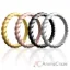 Picture of Silicone Wedding Stackble Braided Ring Set - Metal by ROQ for Women - 4 x 7 mm Ring