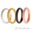 Picture of Silicone Wedding Stackble Braided Ring Set - Metal by ROQ for Women - 4 x 9 mm Ring