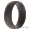 Picture of Silicone Wedding 6mm Smooth Single Ring - Grey-Marble by ROQ for Women - 4 mm Ring