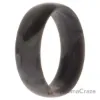 Picture of Silicone Wedding 6mm Smooth Single Ring - Grey-Marble by ROQ for Women - 5 mm Ring