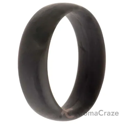 Picture of Silicone Wedding 6mm Smooth Single Ring - Grey-Marble by ROQ for Women - 7 mm Ring