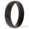 Picture of Silicone Wedding 6mm Smooth Single Ring - Grey-Marble by ROQ for Women - 10 mm Ring
