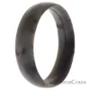 Picture of Silicone Wedding 6mm Smooth Single Ring - Grey-Marble by ROQ for Women - 11 mm Ring