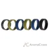 Picture of Silicone Wedding BR Middle Line Ring Set - Basic-Olive by ROQ for Men - 6 x 12 mm Ring