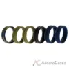 Picture of Silicone Wedding BR Middle Line Ring Set - Basic-Olive by ROQ for Men - 6 x 16 mm Ring