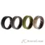 Picture of Silicone Wedding BR Middle Line Ring Set - Basic-Green by ROQ for Men - 4 x 8 mm Ring