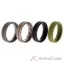 Picture of Silicone Wedding BR Middle Line Ring Set - Basic-Green by ROQ for Men - 4 x 15 mm Ring