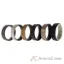 Picture of Silicone Wedding BR 8mm Edge Ring Set - Black by ROQ for Men - 6 x 12 mm Ring