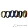 Picture of Silicone Wedding BR 8mm Edge Ring Set - Brown by ROQ for Men - 6 x 13 mm Ring