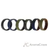 Picture of Silicone Wedding BR 8mm Edge Ring Set - Brown by ROQ for Men - 6 x 14 mm Ring