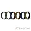 Picture of Silicone Wedding BR 8mm Edge Ring Set - Brown by ROQ for Men - 6 x 16 mm Ring